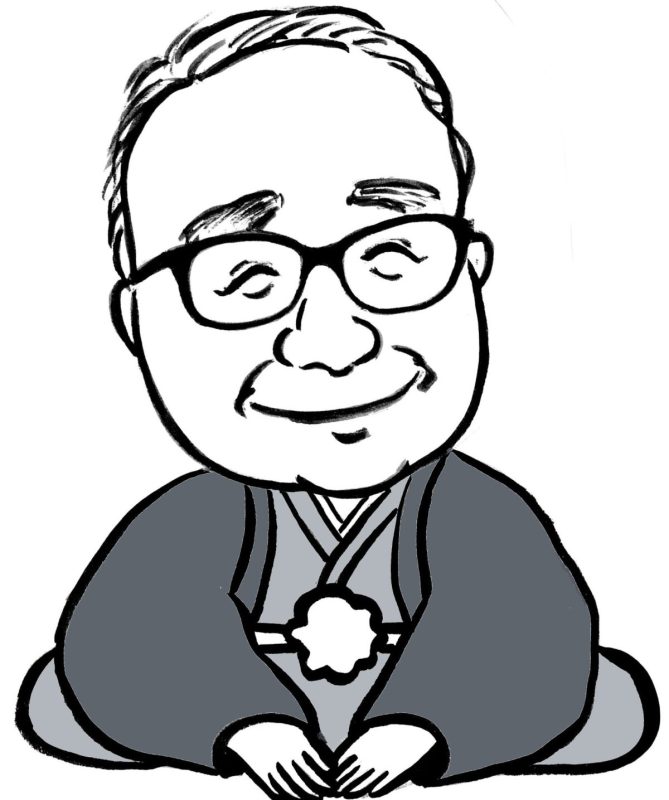 俊会長　着物イラスト