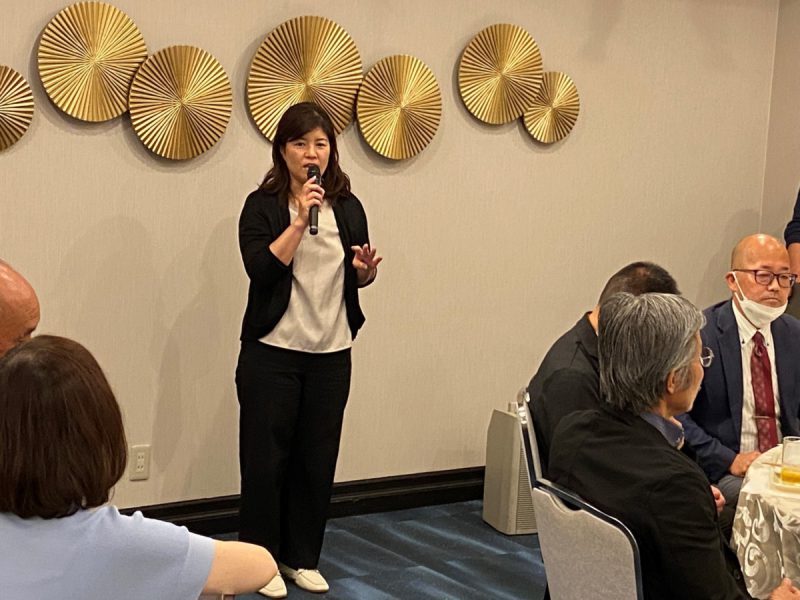 離任される先生のあいさつ