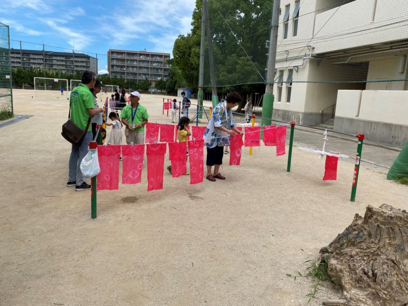 手拭い染め干し