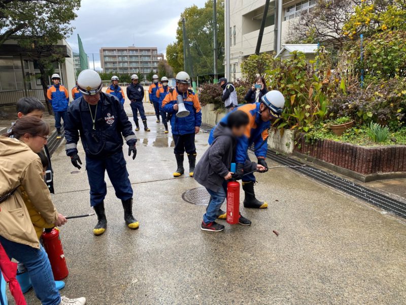 水消火器訓練