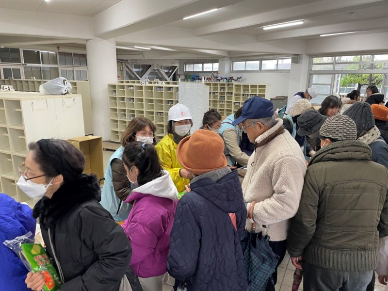 防災後のバザー