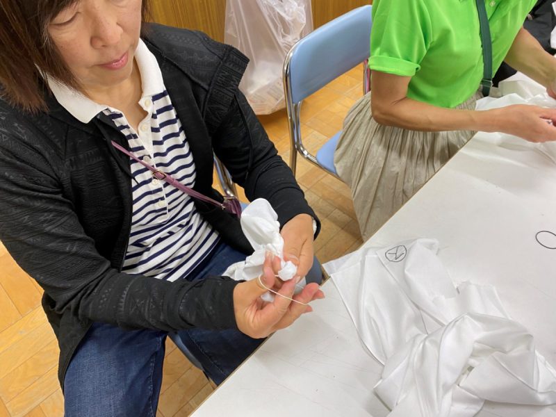 手拭い染め準備