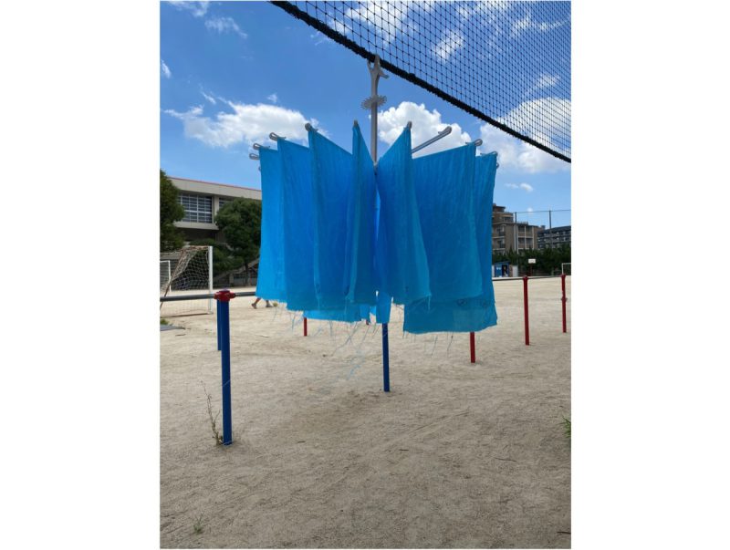 手ぬぐい染め干し