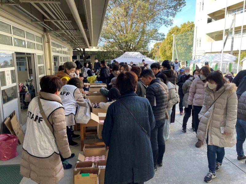 訓練後のバザー